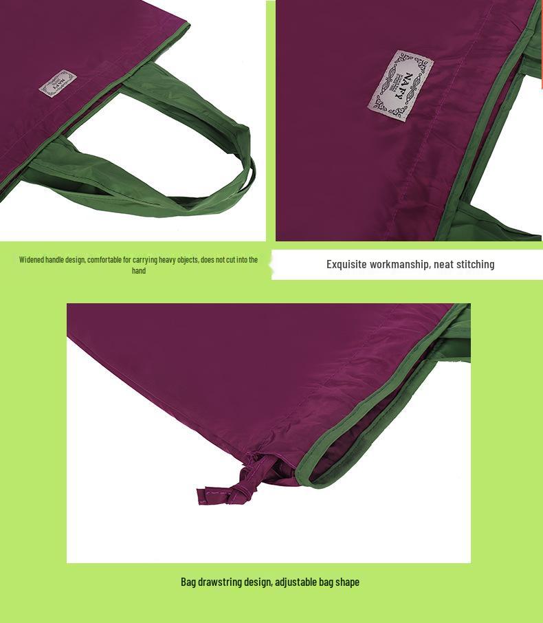 Eco-Friendly Waterproof Foldable Shoulder Shopping Bag - Large Capacity