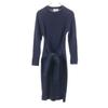 Mila Owen Long Sleeve Knit Long Dress F Navy Women Used
