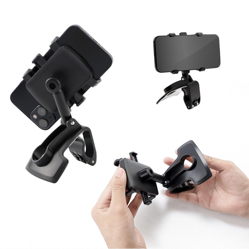 AABHK1 Supporto per Telefono da Cruscotto per Auto Parasole Specchietto Retrovisore Staffa di Rotazione a 1200 per Chevrolet Cruze Sonic Silverado Corvette Camaro
