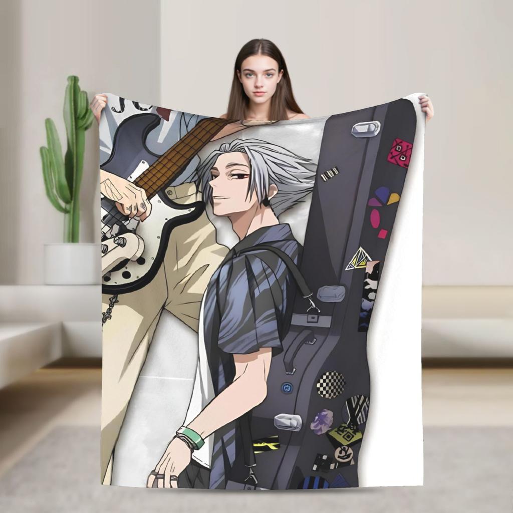 Yoichi Nagumo Flannel Throw Blankets Sakamoto Days Anime Blankets for Bedding Office Soft Plush Thin Quilt