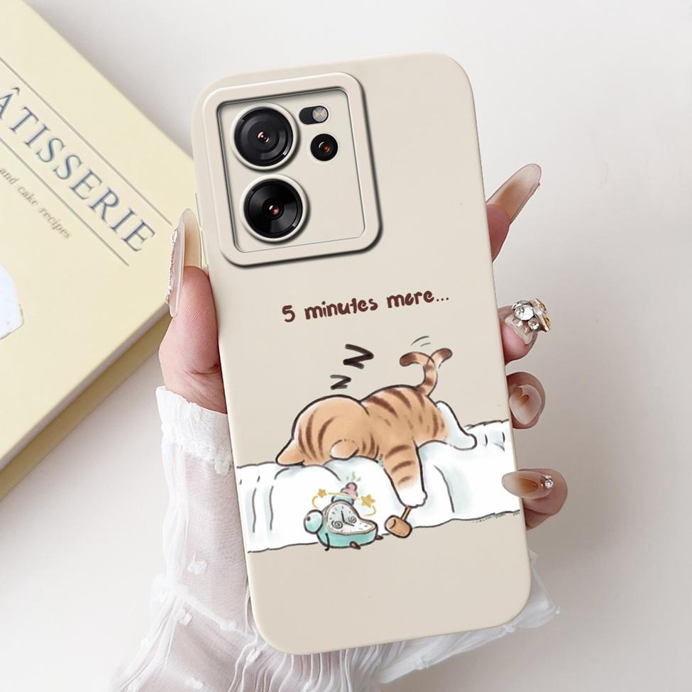 For Xiaomi 13T Pro Case 13T Silicone Cute Cartoon Cat Fashion Luxury Funny Shockproof Back Cover For Xiaomi 13T Phone Case Funda