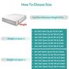 Multi-size 5 Sides Protection Mattress Cover Washable Embossed Cotton Quilted Mattress Protector Soft Anti-mite Mattress Topper