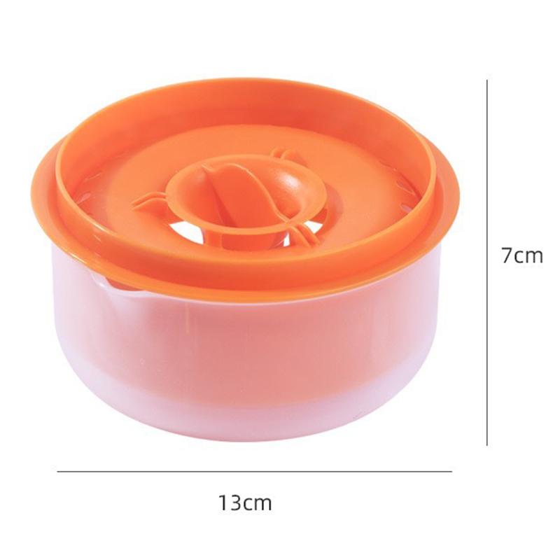 

Egg Yolk Separator White Filter Hand Beater Tool Food Grade Plastic Household Restaurant Kitchen Baking оранжевый