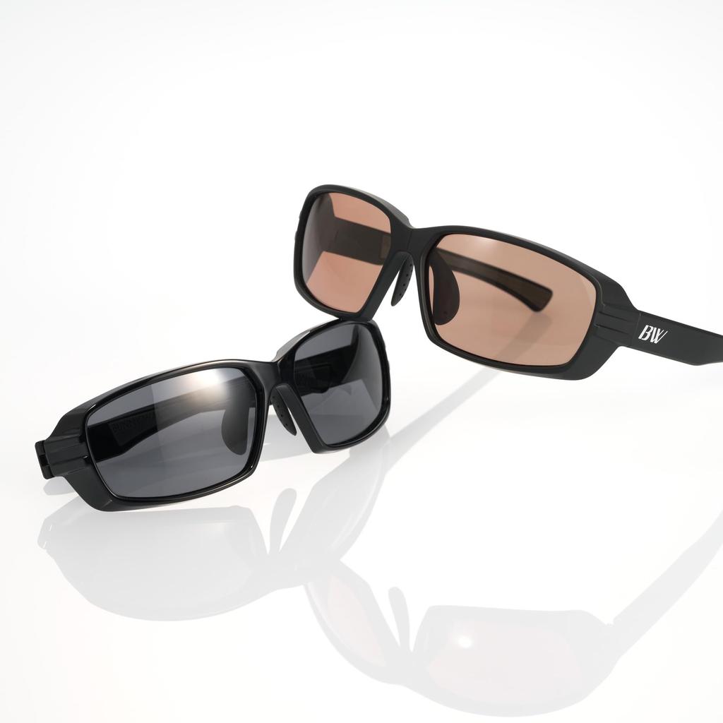 Polarized Sunglasses Matte Black Lens [Bunnywalk] BW-032 BW-0320C HC-BROWN Pop-up