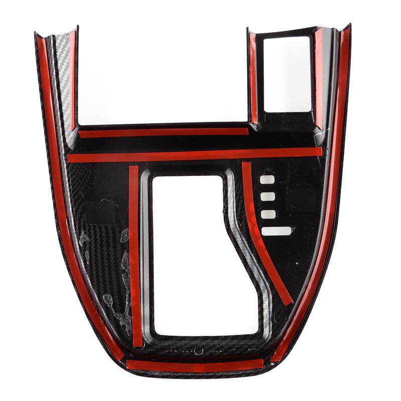 Car Interior Center Console Gear Shift Panel Trim Carbon Fiber Style ABS Cover Fit for Subaru Outback     LHD