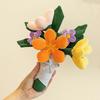 Simulation Flower Bouquet Plush Bear Toy 30cm Handheld Stuffed Animal for Home Decor Gift for Girls