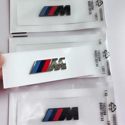 2PCS Car 3D M Logo Trunk Body Badge for 1 3 5 7 Series ABS M Badge X3 X5 X7 M Logo Car Tail Logo Car Accessories.