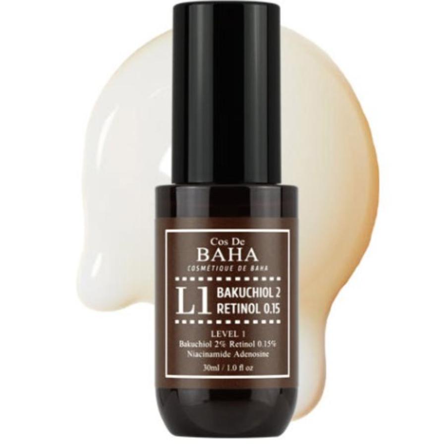 

Cos De BAHA L1 Bakuchiol 2% Retinol 0.15% Vitamin A serum 30ml