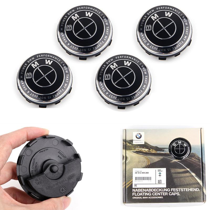 4pcs 56mm 68mm Car Floating Wheel Center Caps for BMW E36 E46 E90 E39 E60 F10 F30 X3 X5 X6 G20 G30 M3 M4 M5 M6 E70 E71 F15 F16 nlxk36