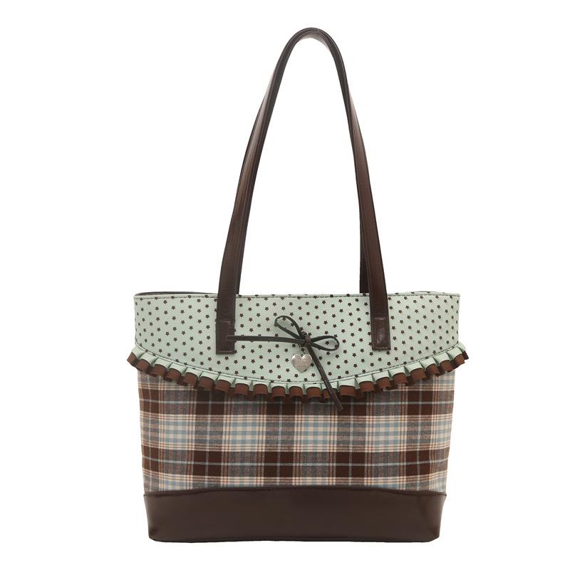 

New color matching high-value handbag fresh, simple and large-capacity daily commuter bag portable shoulder bag зелёный