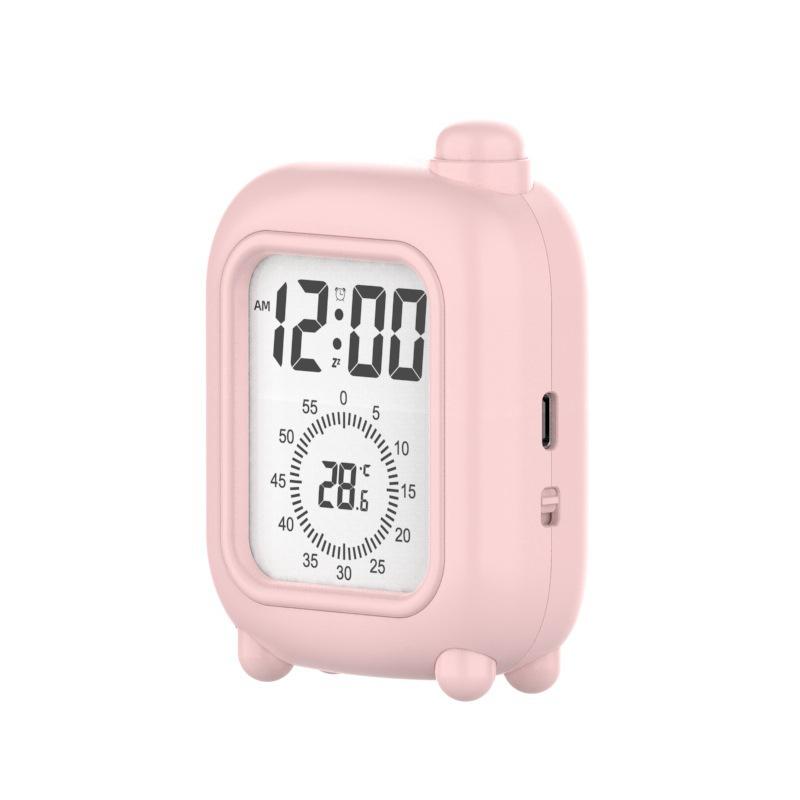 Multi-function Modern Square Plastic Electronic Table Clock Visual Timer Management Countdown Desk Digital Alarm Clock Students
