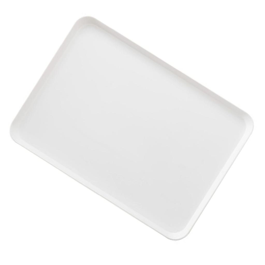 Plastic Breakfast Plate Rectangular Food Serving Tray Fruit Bread Cup Dinner Dish for Home Cafe Hotel
