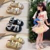 Summer Open Toe Sandals for Kids Girls Baby Beach Shoes Soft Sole Non Slip Breathable Casual
