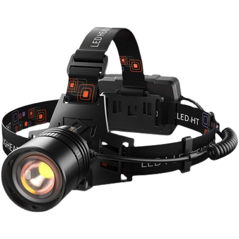 Ultra-Bright Rechargeable Headlamp: Long-Range, High-Intensity Light for Fishing, Beachcombing, and Emergencies with Extended Battery Life