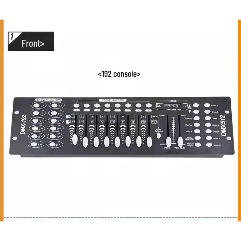 DMX192 Stage Lighting Console for 512 Par and Moving Head Lights with Dimmer Control