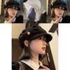 Stylish Black Beret Hat For Women And Men Classic Fashionable Cloud Design For Spring And Autumn Wear