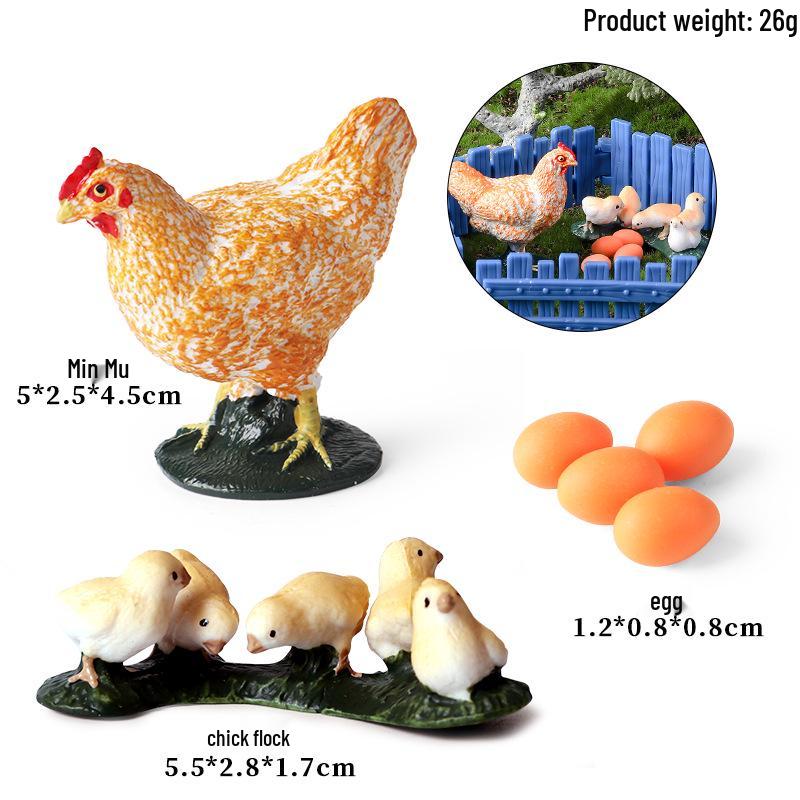 Farmer & Breeder Figure Set - Police Officer, Veterinarian, Plow Worker Toy Ornaments for Kids