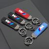 BABC1 For BMW Car Key Chain Rings Metal Leather Keychain Keyring Accessories For BMW M E81 E90 E92 E93 F30 E60 E61 F07 F10 F18 F12 X2