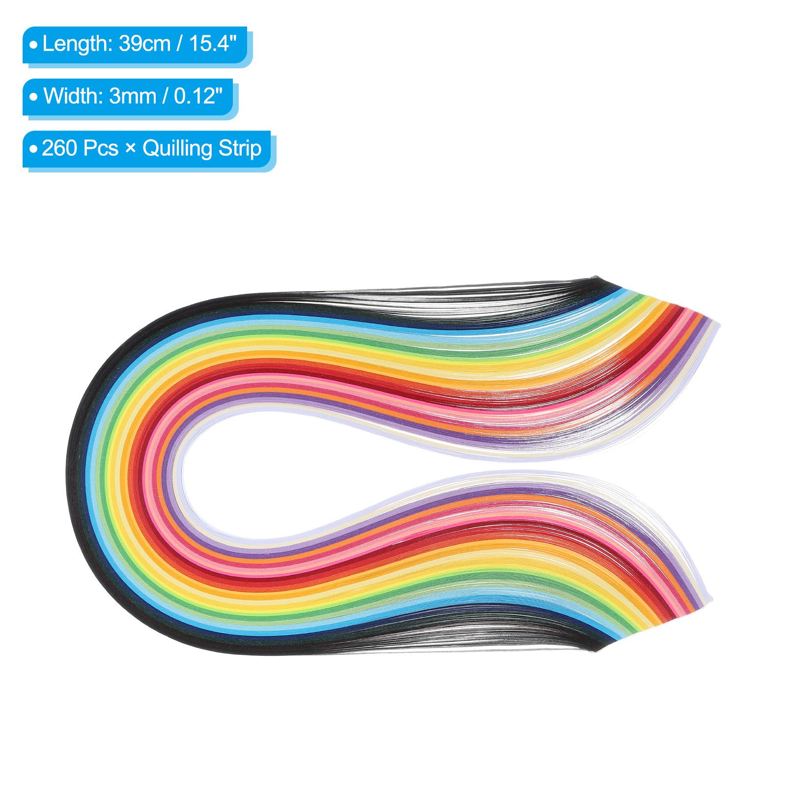 

160/180/260pcs Quilling Strips Paper 39/54cm Origami Paper Quilling Strip Mixed Color Gift for Art DIY Hand Craft Christmas