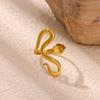 Punk Snake Rings For Women Unisex Gold Color Irregular Coiled Curved Snakes Ring Stainless Steel Waterproof Jewelry Party Gifts