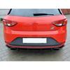 Glänzender Maxton Design Auto Heckstoßstangen Diffusor für Seat Leon MK3 5F Cupra 2012 2013 2014 2015 2016 Vor-Facelift Heck Seiten Splitter