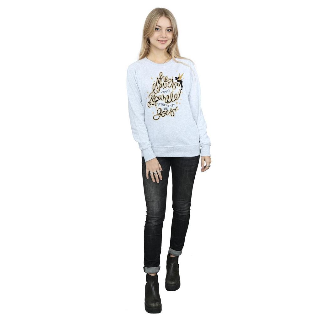 Disney Womens/Ladies Tinkerbell Stars Sweatshirt
