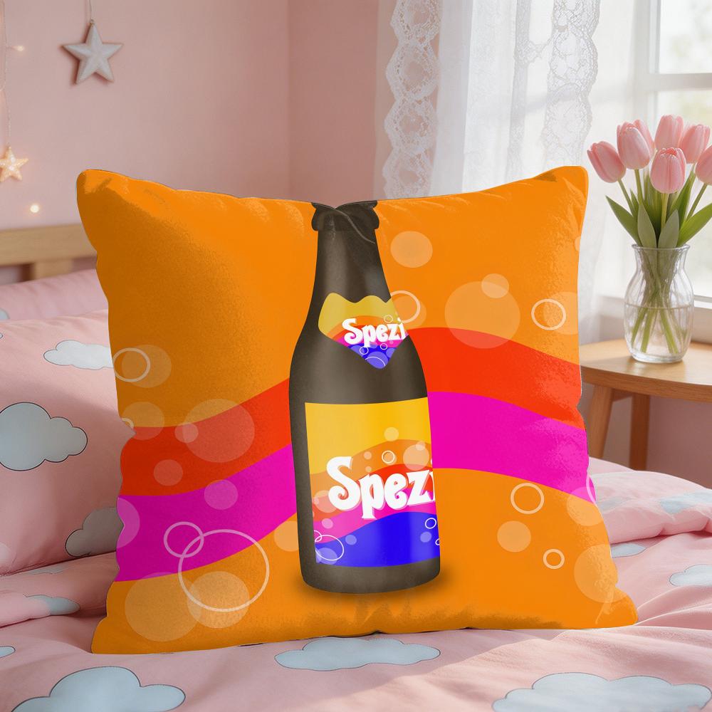 Paulaner Spezi Logo Kissenbezug Quadratisch Kurzflor Kissenhülle Wohnzimmer Sofa Heimdeko Funda X