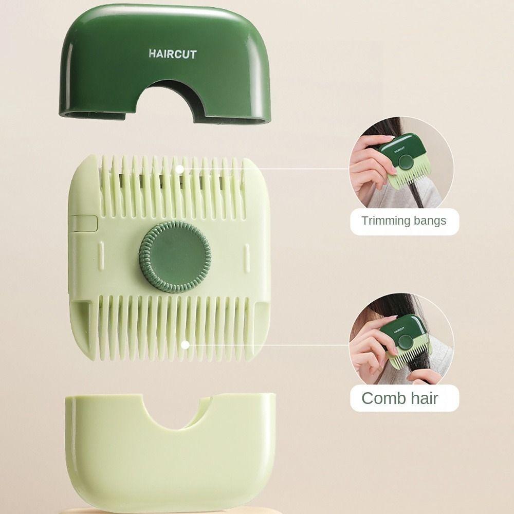 2 in 1 Haarschneidemaschine, Friseurkamm, Pony-Haarschneider, Entferner, Home-Mini-Make-up-Tools für dünner werdendes Schönheits-Haarschnittzubehör
