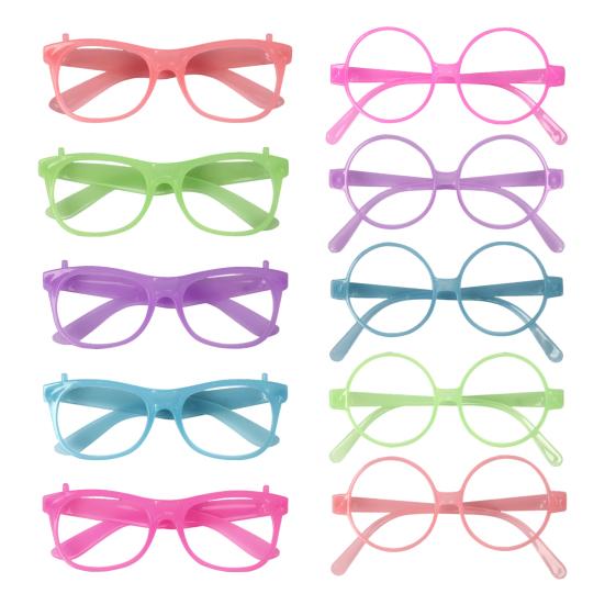 Neon Glow Glasses UV Black Light Absorption Luminous Party Glasses 5 Colors Glow In The Dark Birthday Wedding Decorations Party Supplies