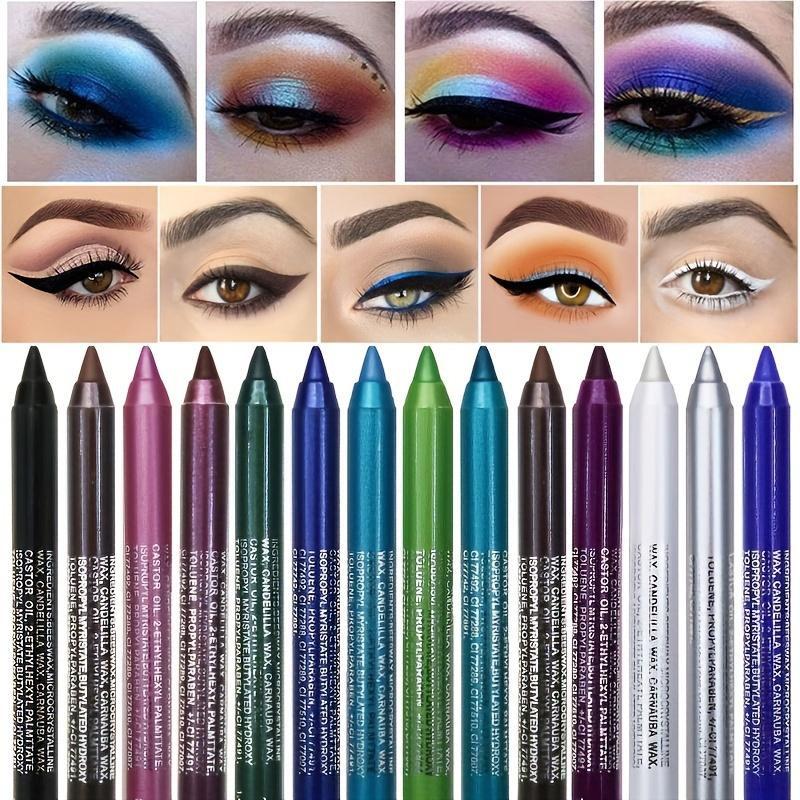 14-color Eyeliner Gel Pen Pearlescent Eyeshadow Pen Waterproof Long-lasting Non-smudged Eyeliner Pen