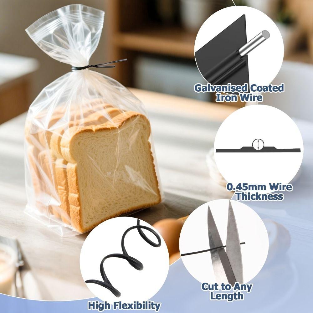 1000 PCS Reusable Plastic Twist Ties Metal Wire Wire Straps Cable Organizer  Home Office