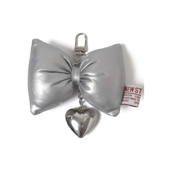 [Wego] Big Ribbon Metal Keychain Accessory Ribbon Girly Cute Gift Present for Women