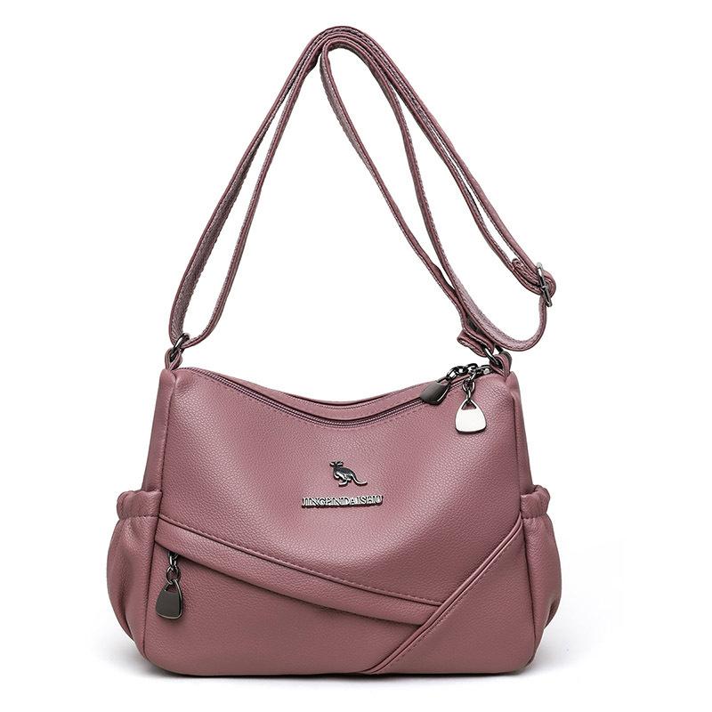 

Сумка, большая вместительная сумка на плечо, женская сумка кроссбоди из мягкой кожи 25*10*18 фиолетовый