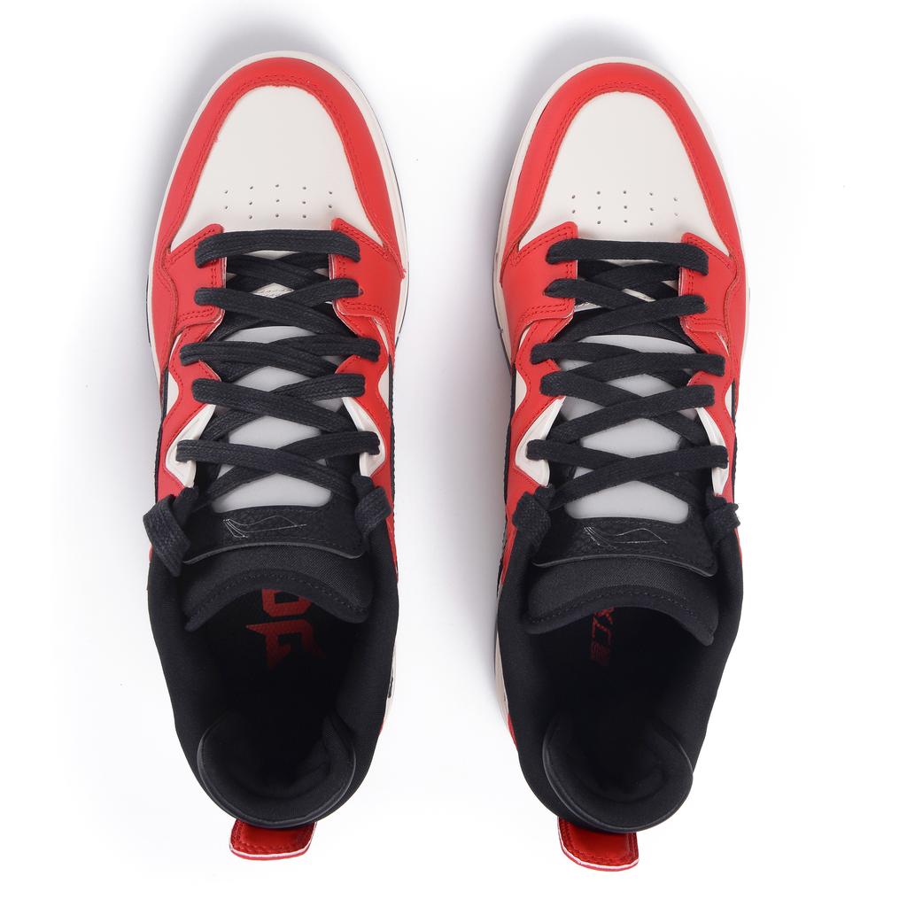 Li Ning JDG Team Comfortable Fashion Casual Versatile Non-Slip Shock Absorbing Wear-Resistant Low-Top Sneakers Men Sneakers White Red AECU041-4