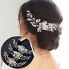 1pc Luxury Crystal Rhinestone Pearl Hair Comb Headpiece Sweet Romantic Bride Party Wedding Jewelry Hair Clip Hair Accessories