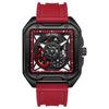 AILANG Herren Skelett Automatische Mechanische Uhr Leuchtend Wasserdicht Quadratisch Großes Zifferblatt Mode Herrenuhr 41mm Zifferblatt