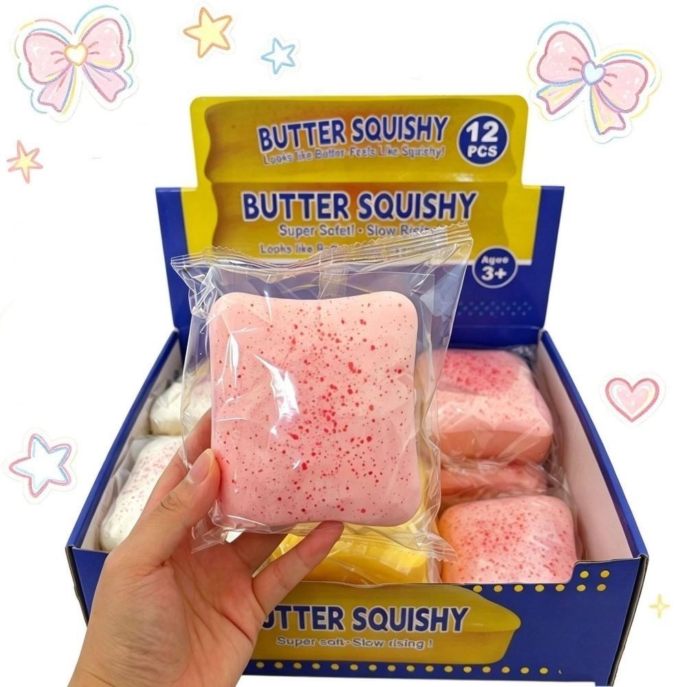 Simulation Slow Rebound Toy PU Soft Pinch Toy New Toast Squeeze Toy  Gift Giving