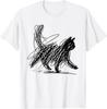 Minimalist Cat Art T-Shirt Unisex T-Shirt