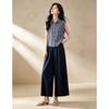 D.F.DEAR Women's Plaid Flutter Sleeve Top & Wide-Leg Pants Set