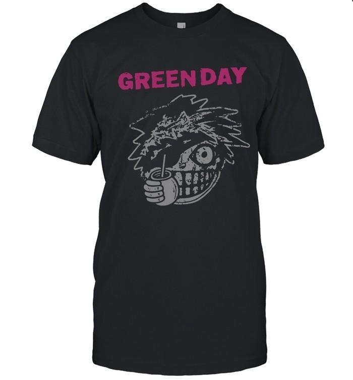 

Футболка группы Green Day – Панк-рок череп, кофейная чашка, графическая футболка 4XL