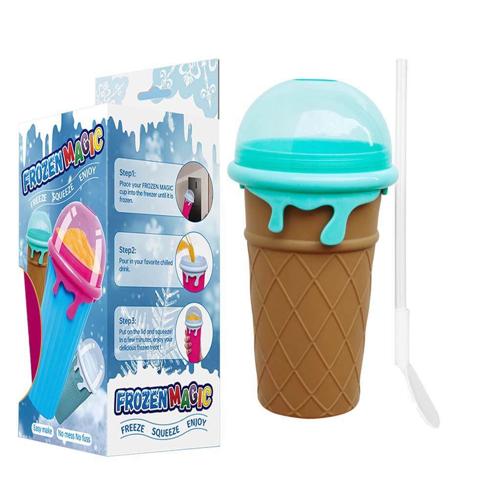 

Кружка для слякоти, сжимаемый ледогенератор, портативный летний охладитель, ПП, вода, большие бутылки кофейный