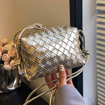 Fashion Diamond Bag Women'S Simple Casual Small Square Bag High-End Messenger Bag