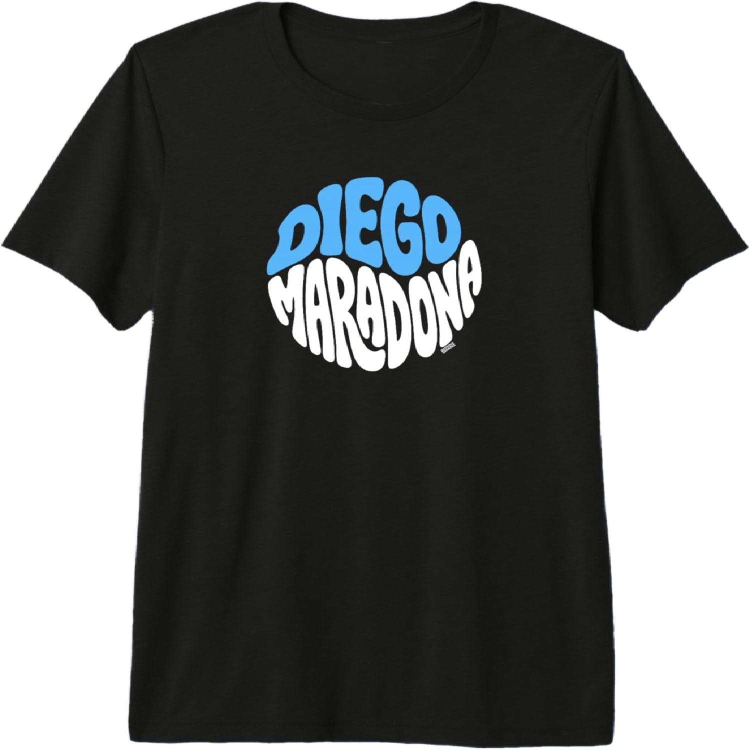 Diego Maradona 70 s Vibe Groovy Typography Retro Soccer Premium Tri-Blend T-Shirt S разноцветный