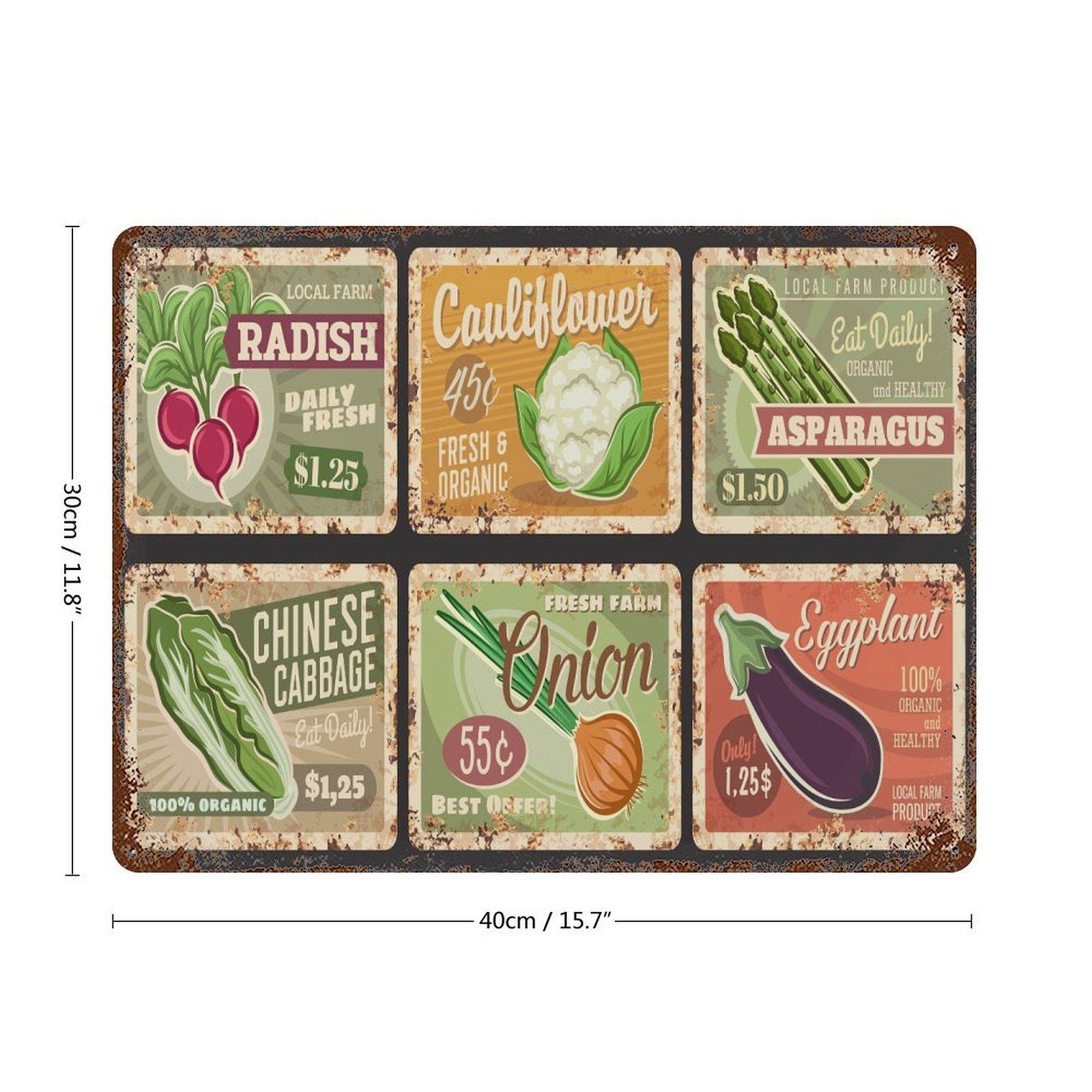 

Винтажная металлическая настенная табличка, 1 шт., 20×30 см и 30×40 см, ржавый декор для паба, лофта или ресторана 30*40CM