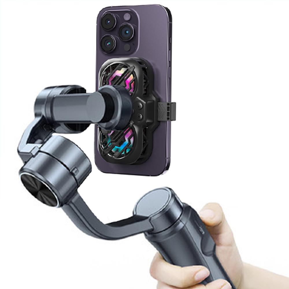 K11 Semiconductor Dual-Core Cooling Fan Smartphone Radiator with RGB Light