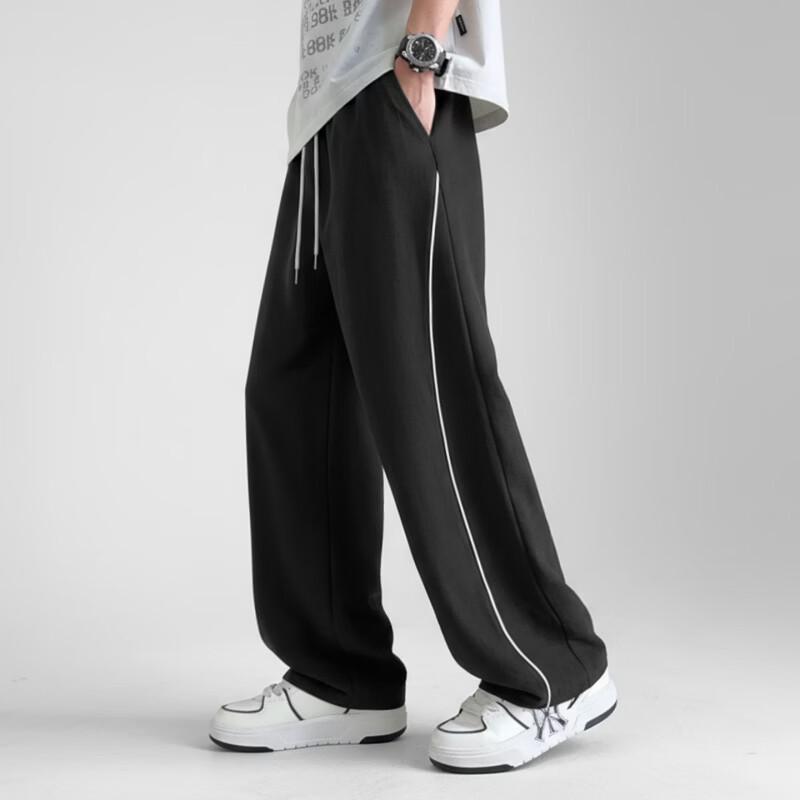 MINISO Men's Summer Trendy Loose Fit Straight-Leg Casual Pants