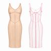 Sleeveless Mesh Cover Up Dress Lace Trim Slip Smock Sexy Sheer Mesh Dress  Lady Outfit