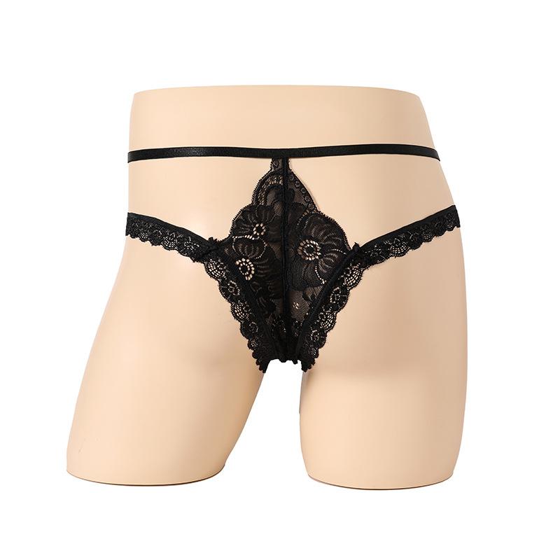 Circle Lace Sexy Underwear Stretch Sexy Men's Couple Panties T-Pants Boxers