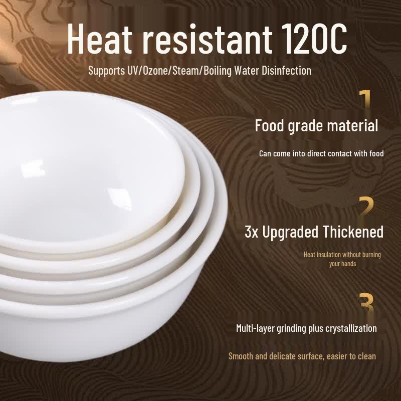 Zhizhou Commercial Melamine White Bowl