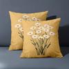 1 Pieces Boho Daisy Floral Throw Pillow Covers Pattern Cushion Cover Suitable For Sofa Bedroom Car Pillow Cover